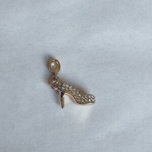 EFFY Women's Shoe Gold Tone Charm for Necklace or Bracelet Stiletto High Heel